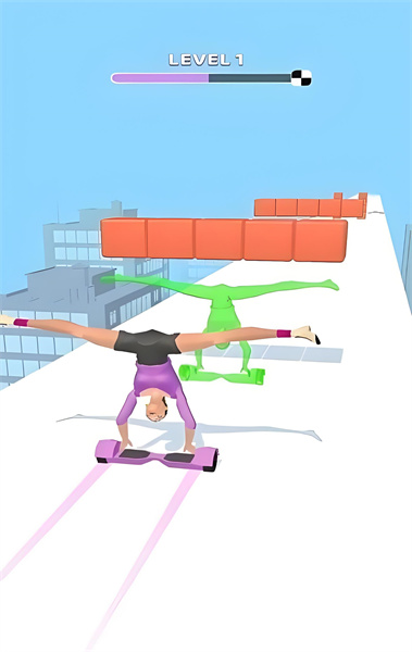倒立障碍跑官方最新版：玩法创新的极限酷跑游戏，画面引人入胜！